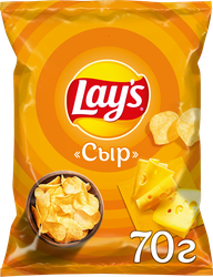 Чипсы картофельные LAY'S со вкусом сыра, 70г, вид