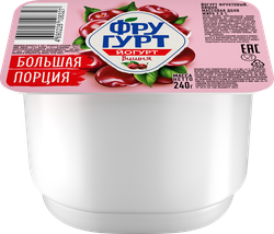 Йогурт ФРУГУРТ Вишня 2%, без змж, 240г, фотография