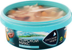Коктейль из морепродуктов РУССКОЕ МОРЕ Морской микс, в заливке, 300г, фото