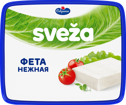 Сыр рассольный SVEZA Фета Нежная 45%, без змж, 250г, вид