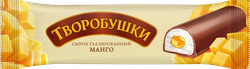 Сырок творожный глазированный ТВОРОБУШКИ с начинкой манго 20%, без змж, 40г, фотография