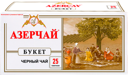 Чай черный АЗЕРЧАЙ Байховый букет, 25пак, вид