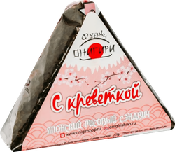 Онигири ФУДЖИ с креветкой, 120г, вид