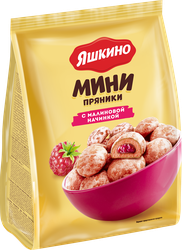 Мини-пряники ЯШКИНО с малиновой начинкой, 300г, фото