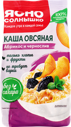Каша овсяная ЯСНО СОЛНЫШКО с абрикосом и черносливом, 300г, картинка