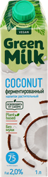 Напиток ячменно-нутовый GREEN MILK Кокос, 1000мл, вид