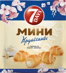 Круассаны 7DAYS Mini с начинкой какао-ваниль, 300г, фотография