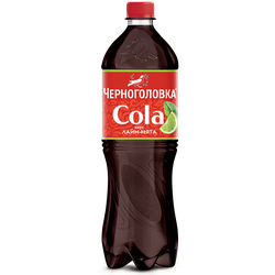 Напиток ЧЕРНОГОЛОВКА Кола Лайм, мята сильногазированный, 1л, фото