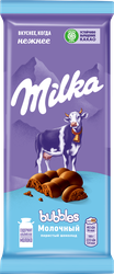 Шоколад молочный MILKA Bubbles пористый, 72г, фото