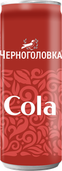 Напиток ЧЕРНОГОЛОВКА Кола сильногазированный, 0.33л, крупный план