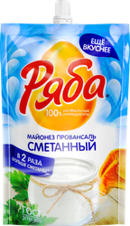 Майонез РЯБА Провансаль Сметанный 50,5%, 330г, вид