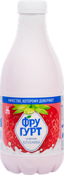 Напиток кисломолочный ФРУГУРТ со вкусом клубники 1%, без змж, 930г, фотография
