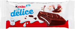 Пирожное бисквитное KINDER Delice с молочной начинкой, 39г, вид