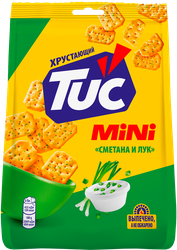 Крекер TUC Снек Мини со вкусом сметаны и лука, 110г, изображение