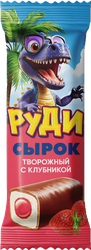 Сырок творожный РУДИ Клубничный 23%, без змж, 40г, фото