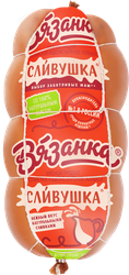 Колбаса вареная ВЯЗАНКА Сливушка, 375г, крупный план