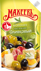 Майонез МАХЕЕВЪ Оливковый 67%, 400мл, вид