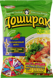 Лапша ДОШИРАК Квисти со вкусом курицы, 70г, крупный план
