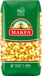 Макароны MAKFA Витки высший сорт, 450г, вид