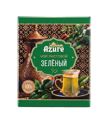 Чай зеленый АЗУР байховый китайский крупнолистовой, 100г, фотография