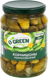 Огурцы маринованные O`GREEN корнишоны 3–6см, 720мл, вид