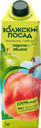 Нектар ВОЛЖСКИЙ ПОСАД Яблоко, персик, 1л, изображение