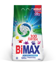 Стиральный порошок BIMAX 100 пятен Automat универсальный, 3кг, вид