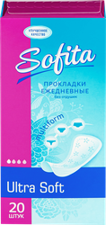 Прокладки ежедневные женские SOFITA Ultra Soft, 20шт, детальное фото
