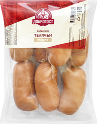 Сардельки ДОБРОГОСТ Телячьи, весовые, фотография