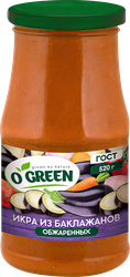 Икра из баклажанов O`GREEN, 480г, вид