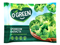 Капуста брокколи O`GREEN свежемороженая, 400г, фотография