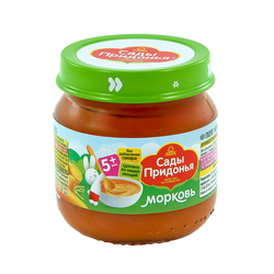 Пюре САДЫ ПРИДОНЬЯ Морковь, 80г, картинка