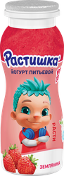Йогурт питьевой для детей РАСТИШКА Земляника 1,6%, без змж, 90г, картинка