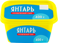 Сыр плавленый Янтарь, 400г, вид