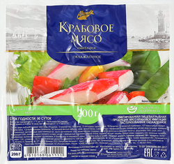 Крабовое мясо АЛАНД, 200г, вид