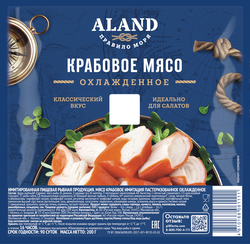 Крабовое мясо АЛАНД, 200г, изображение
