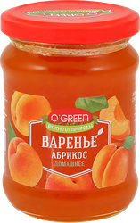 Варенье O`GREEN из абрикоса, 325г, вид