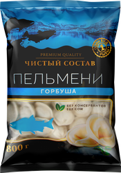 Пельмени ЧИСТЫЙ СОСТАВ из горбуши, 800г, детальное фото