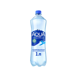 Вода питьевая AQUA MINERALE газированная, 1л, изображение