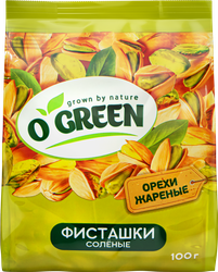 Фисташки O`GREEN жареные соленые, 100г, вид