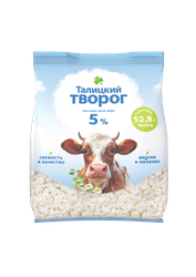 Творог ТАЛИЦКИЙ Традиционный Отборный 5%, без змж, 330г, фото