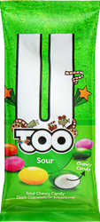 Жевательное драже U TOO Sour кислое, 18г, вид