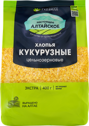 Хлопья кукурузные ГУДВИЛЛ Экстра, не требующие варки, 400г, изображение