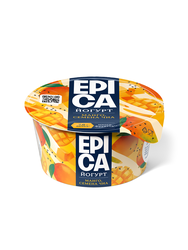 Йогурт EPICA с манго и семенами чиа 5%, без змж, 130г, картинка