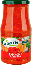 Закуска овощная O`GREEN Венгерская, 510г, вид