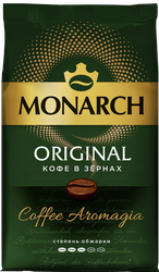 Кофе зерновой MONARCH Original натуральный жареный, 800г, крупный план