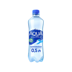 Вода питьевая AQUA MINERALE газированная вода, 0.5л, фотография