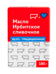 Масло сливочное ИРБИТСКОЕ Крестьянское 82,5%, без змж, 180г, детальное фото