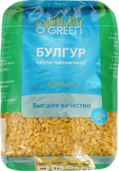 Булгур O`GREEN отборный, 400г, крупный план