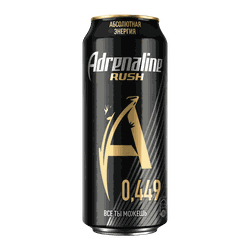 Напиток энергетический ADRENALINE Rush Энергия газированный, 0.449л, картинка